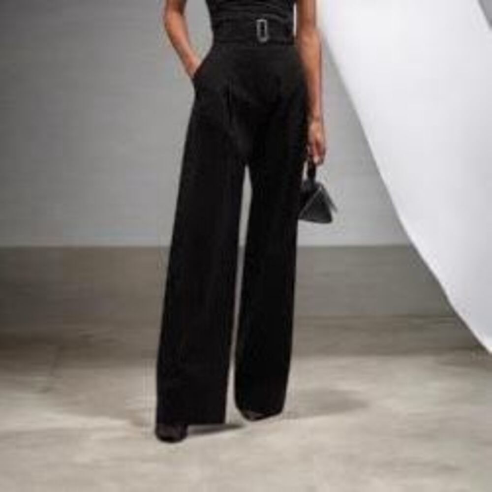 A.L.C Darby Belted Wide-Leg Pants Size 2